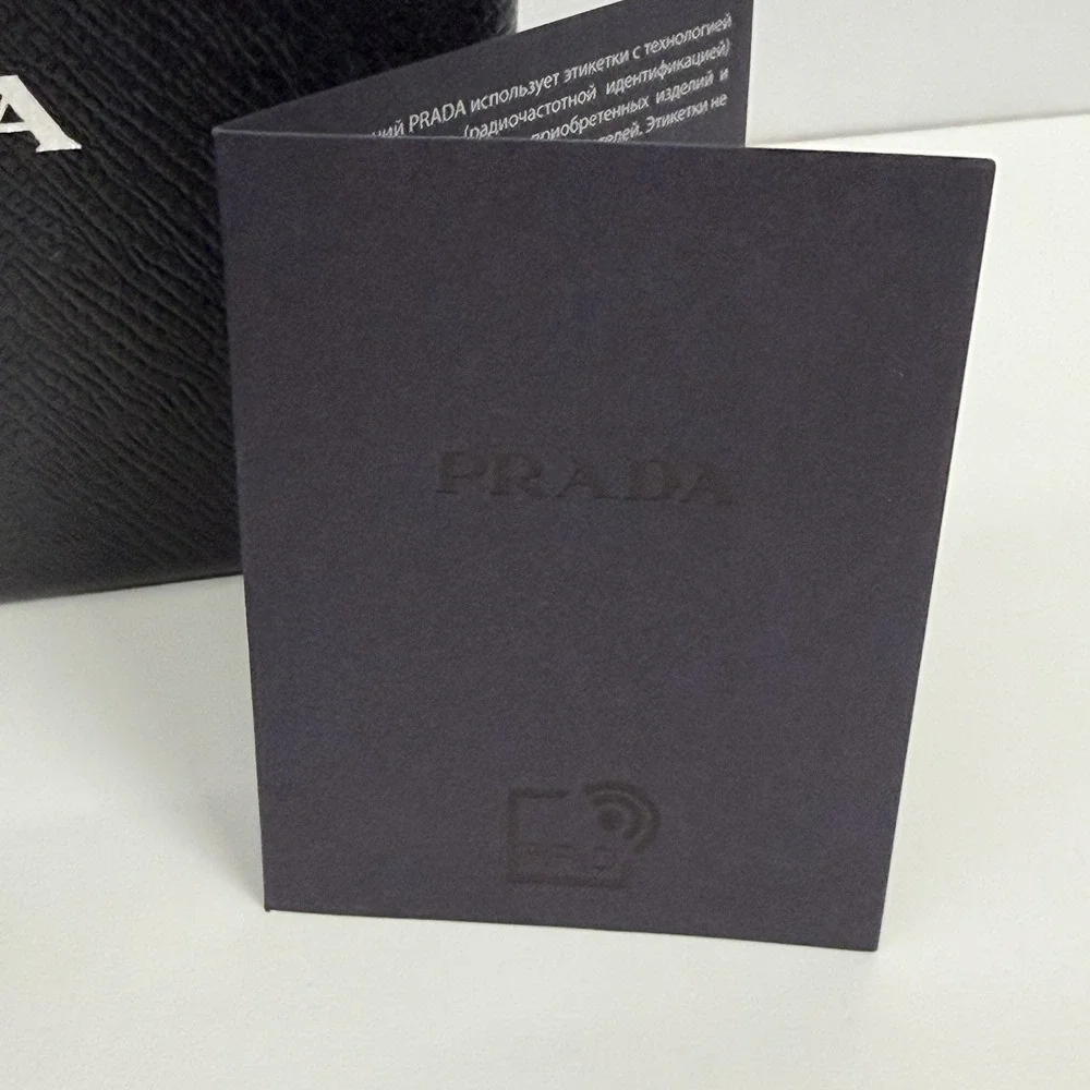 Authentic Mens Prada Bi Fold Saffiano Wallet Black NIB 2MO513 $795.00